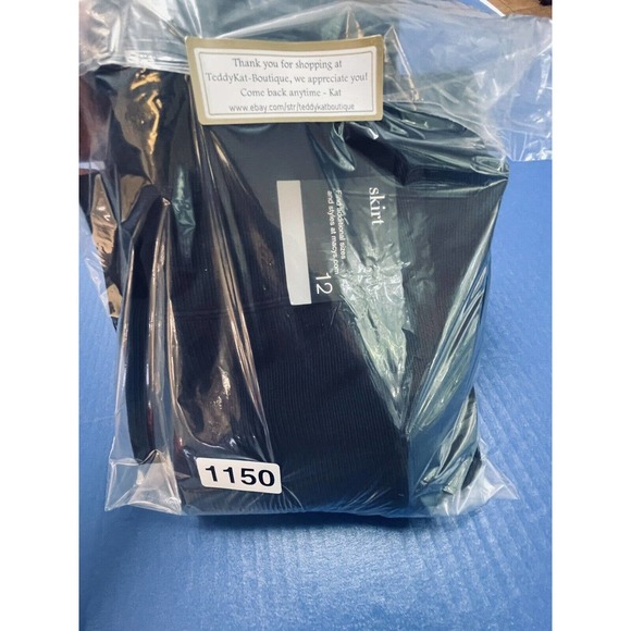 Alfani Woman Sz 12 Black Pleated A Line Short Skirt Side Zip Up Closure NWT - Picture 15 of 15